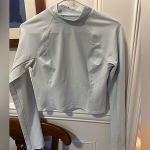 Athleta Women's Light Blue Crop Workout Top